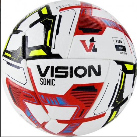 Мяч футб. "VISION Sonic" арт.FV321065,р.5, 24 пан.,FIFA Basic,PU, термосш.,бел-мультикол