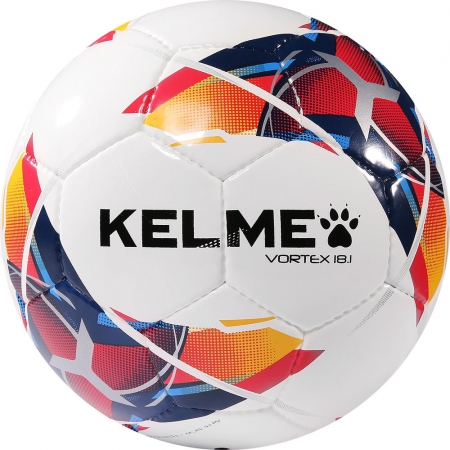 Мяч футб. "KELME Vortex 18.1" арт.8001QU5002-423, р.5, 32 пан., ПУ, руч.сш., бело-мультиколор